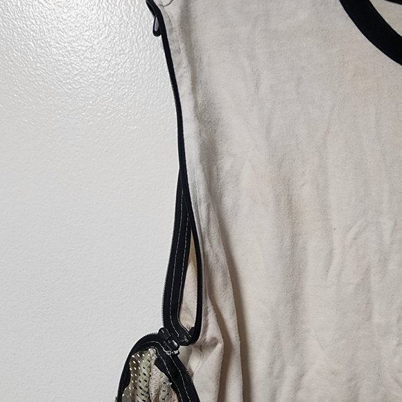 8ighth Dstrkt men's beige tshirt floral removeable sleeves Large G8EZWY - Picture 7 of 11